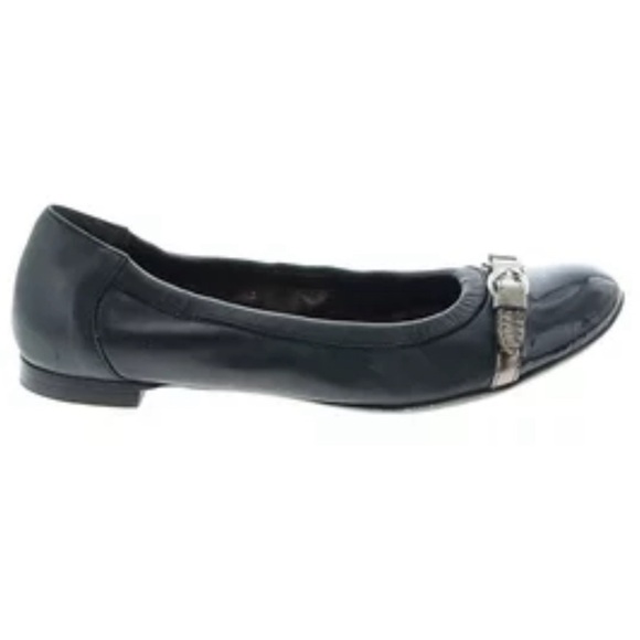 AGL Slip On Ballet Flats Shoes Size 36EU/6US Blue Leather Cap Toe - Picture 1 of 5